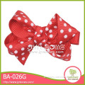 Red festive china satin ribbon bow